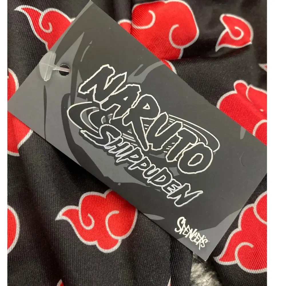 NWT Naruto Shippuden Akatsuki Red Cloud Long Sleeve Crop Top Small Spencer's